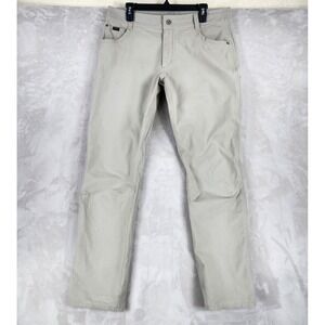 Kuhl Resistor Jeans Mens 36x32 Beige Stretch Canvas Workwear Hiking Pants